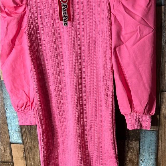 PatPat Pink Long Sleeve Dress with Puff Shoulders - Picture 3 of 16